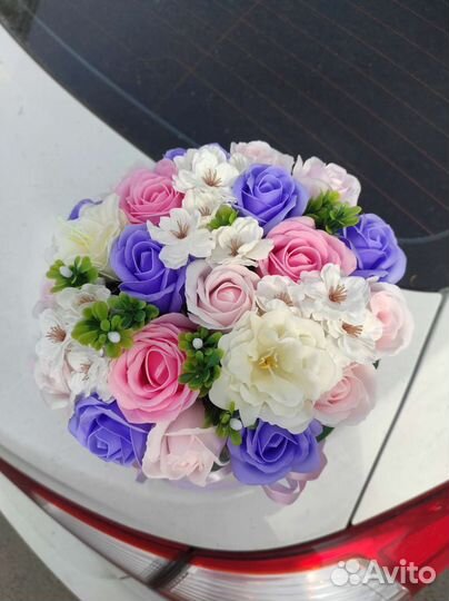 Букет из мыльных цветов