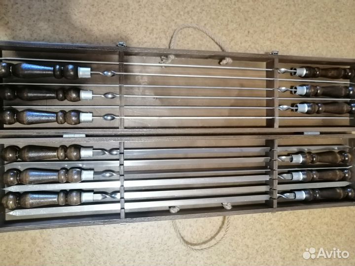 Набор шампуров в чехле, 12 шампуров