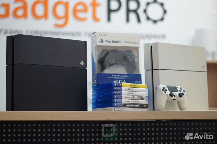 PS4 FAT версий 12xx/11xx/10xx + игры. Джойстики