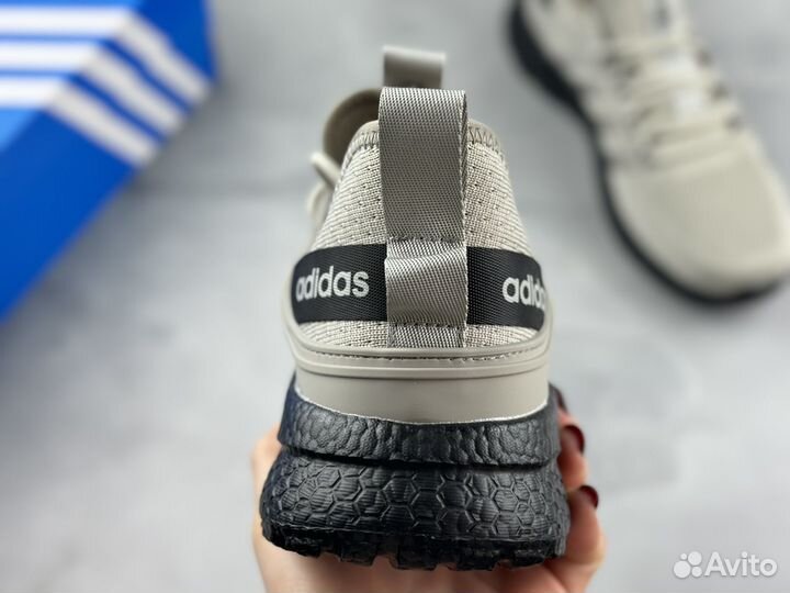 Мужские летние кроссовки Adidas серые