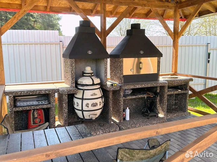 Печь барбекю, печь под казан, гриль,мангал