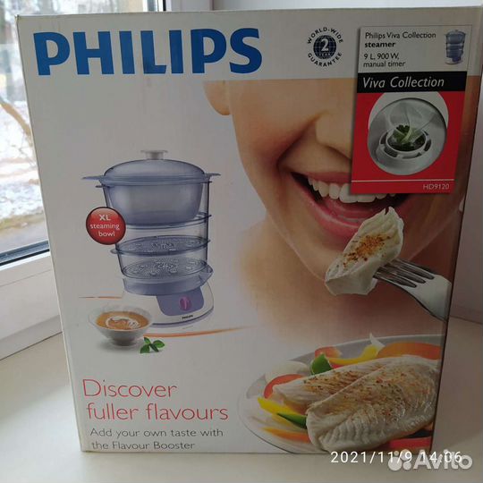 Пароварка philips новая
