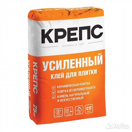 Клей для плитки Крепс Усиленный (25 кг)