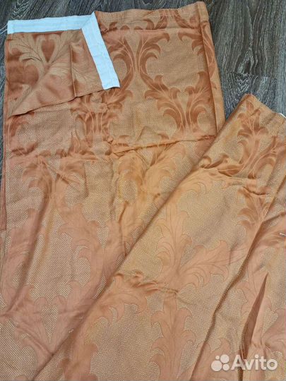 Шторы золотые 2 шт 150см275см