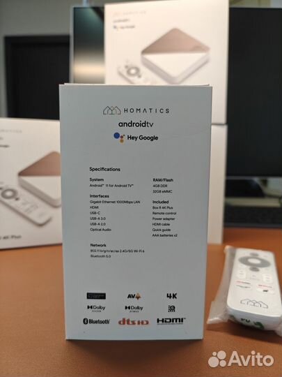 Медиаплеер Homatics BOX R 4K Plus с приложениями