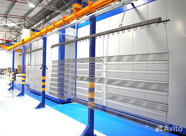 Линия порошковой окраски автоматическая