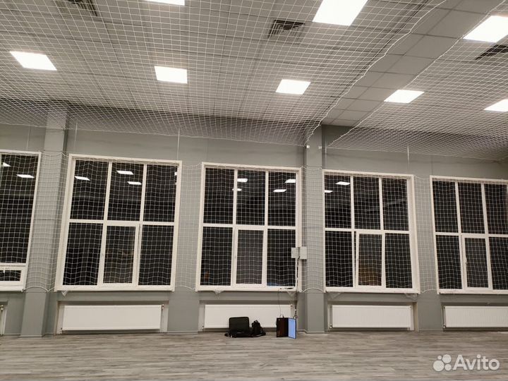 Сетка капроновая для окон спортзала