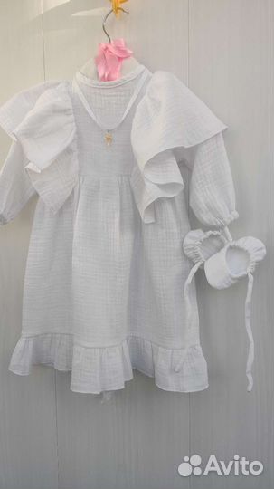 Муслиновый крестильный набор