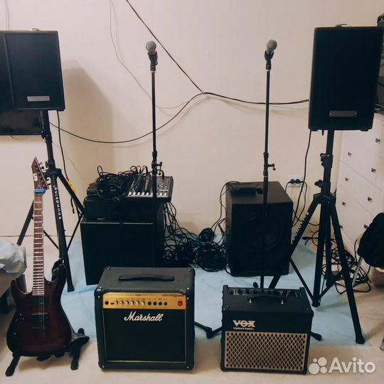 Аренда звукового оборудования + бумажное шоу