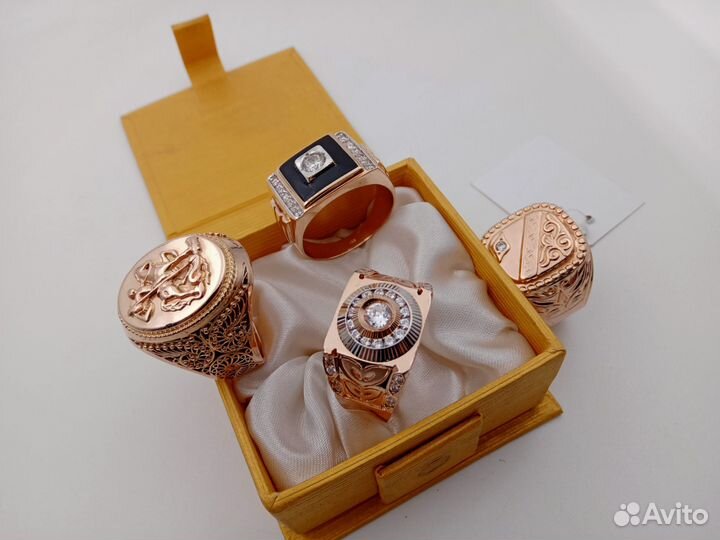 Крупные печатки, золото 585