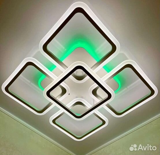 Люстра потолочная светодиодная с пультом 144вт