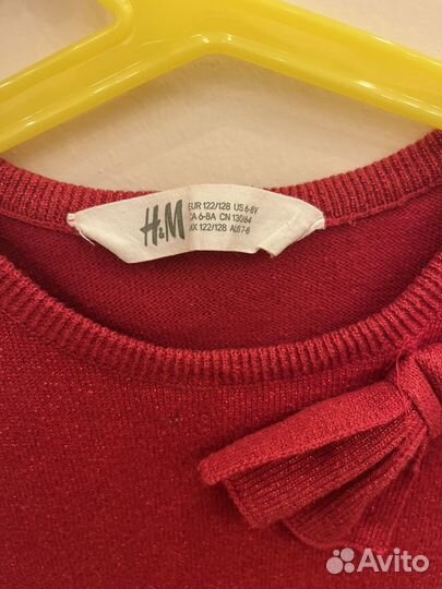 Платье для девочки h&m 122/128