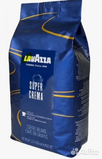 Кофе в зернах Lavazza Super Crema, цена за 10ш