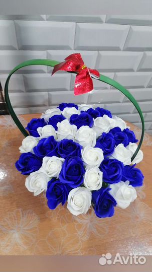 Букет из мыльных роз