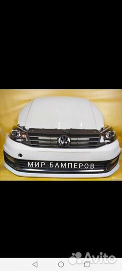 Бампер VW polo в цвет кузова