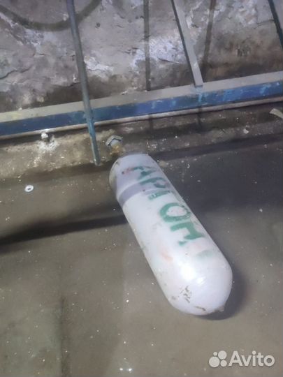 Баллон 5л для аргона пустой новый