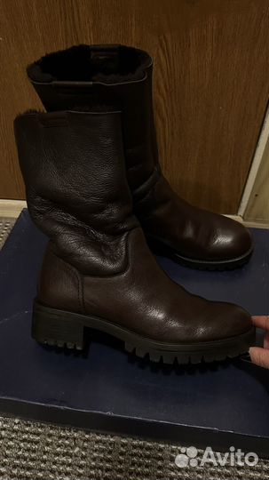 Полусапоги palagio женские зимние 40 размер кожа