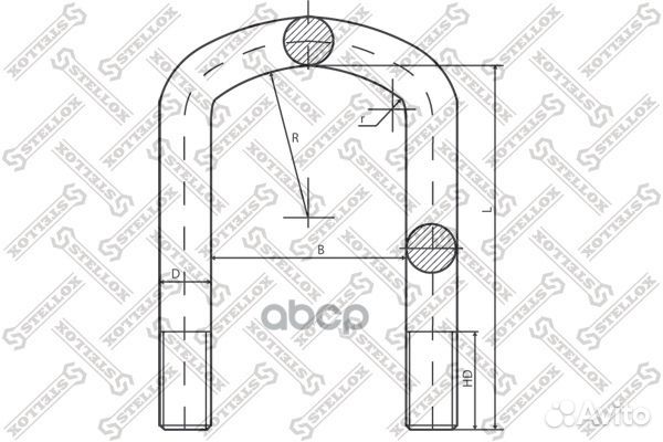 Стремянки рессорstellox 84-64612-SX Stellox