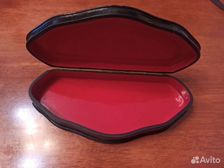 Шкатулка лаковая миниатюра,Федоскино