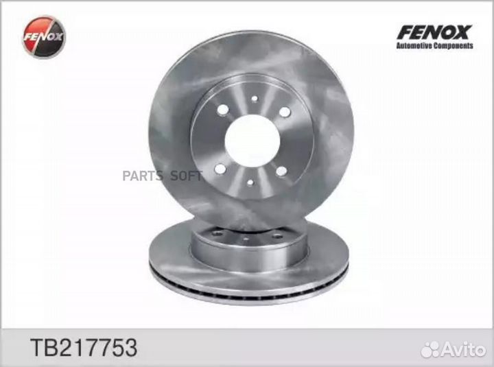 Fenox TB217753 Диск тормозной Hyundai Accent TagAZ