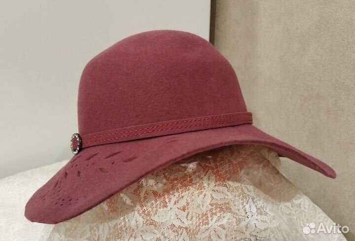 Шляпа фетровая женская