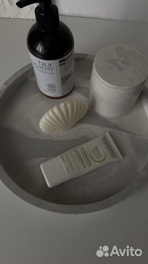 Круглый поднос из гипса