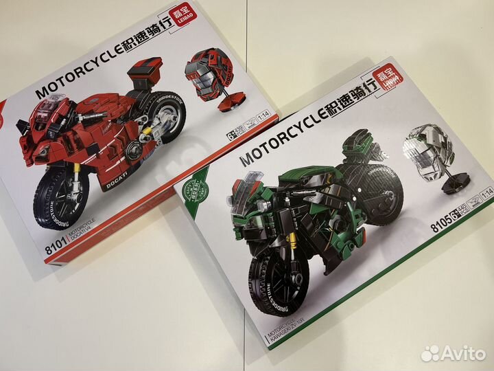 Конструктор типа Lego мотоцикл Kawasaki ducati