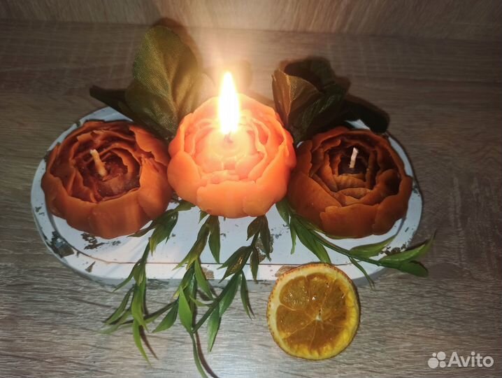 Свечи восковые ручной работы