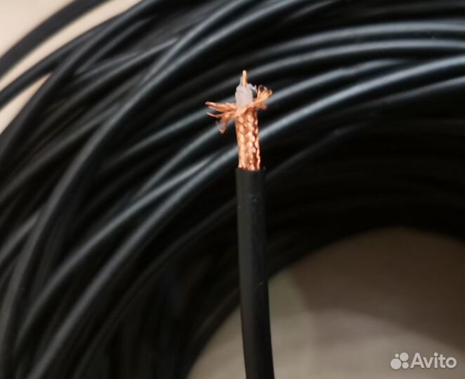 Провод коаксиальный медная жила 172 метра СССР
