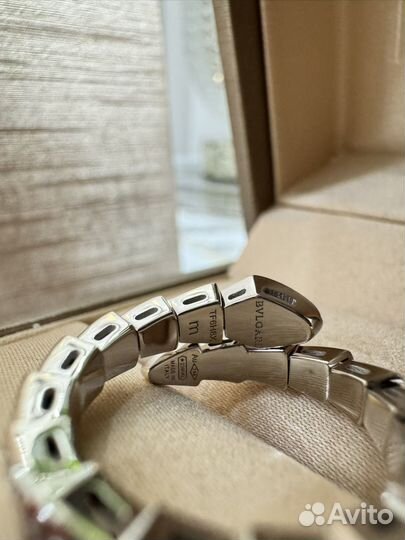 Золотое кольцо bvlgari serpenti змея