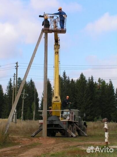 Установка столбов освещения с доставкой