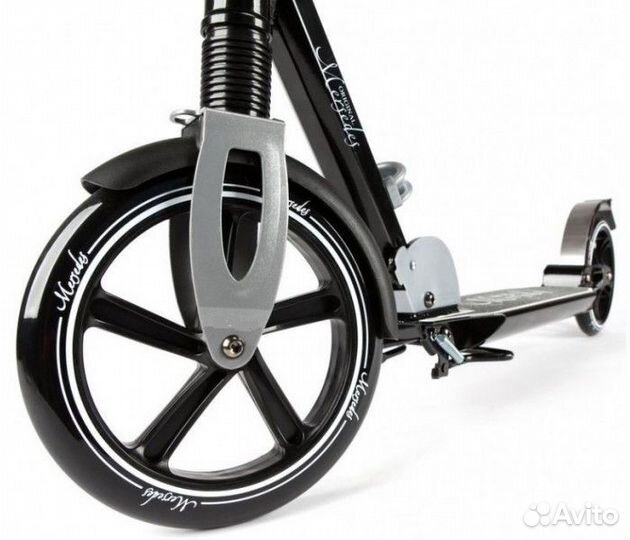 Самокаты Hello Wood Mersedes золотой и серебряный