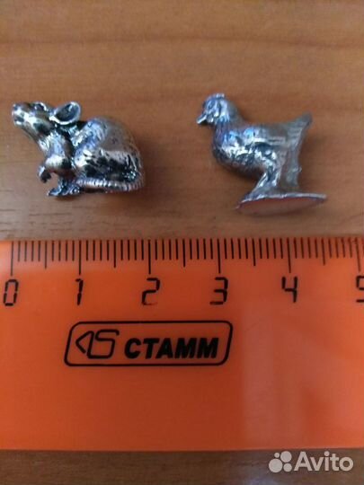 Фигурки животных из серебра