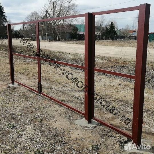 Распашные ворота 3500х2000 (или 1800) + Калитка