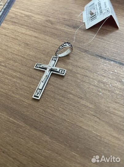 Крест серебро 925