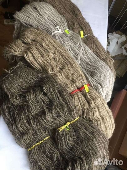 Пряжа из собачьей шерсти пуха