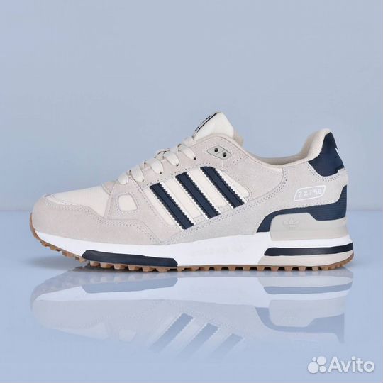 Кроссовки Adidas ZX 750 натуральная замша