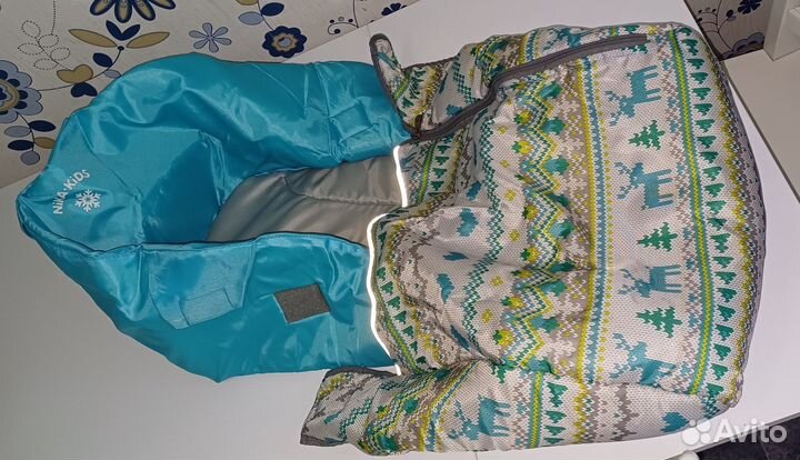 Матрас на санки с чехлом для ног