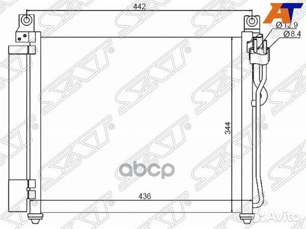 Радиатор кондиционера Kia Picanto 03-11 ST-KA01