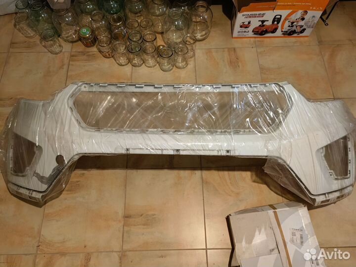 Бампер передний hyundai creta белый