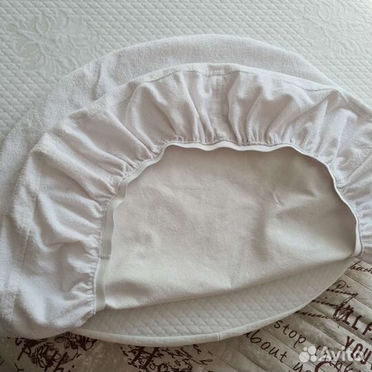 Круглый матрас на круглую кроватку +Наматрасник +3