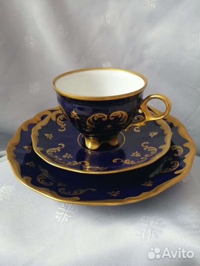 Чайная тройка Lichte cobalt