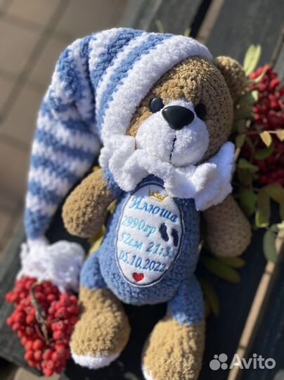 Игрушка с метрикой (именная) на заказ