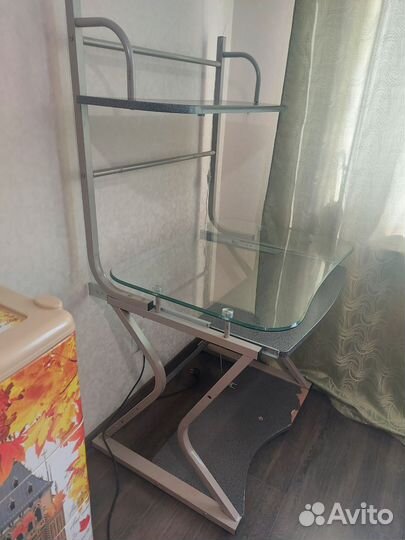 Компьютерный стол стеклянный бу