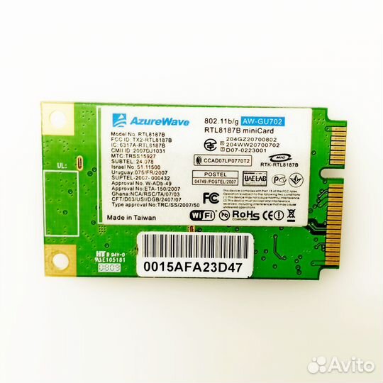 Модуль WiFi Card 2,4 GHz AE-GU702, 6317A-RTL8187B