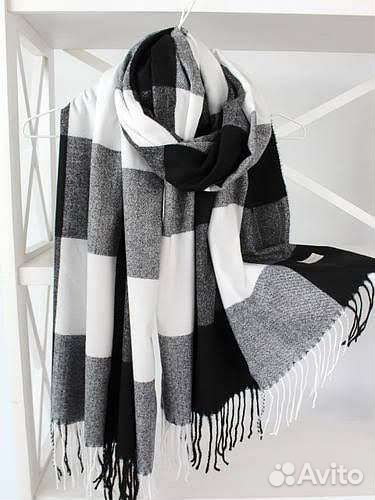 Шарфы и палантины в клетку