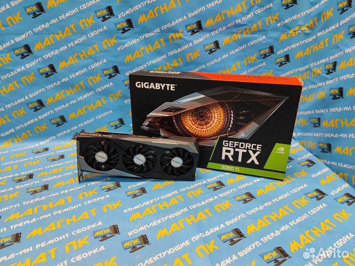 Видеокарта gigabyte GeForce RTX 3060 Ti gaming OC