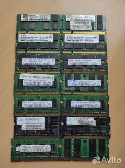 DDR2-2gb/1gb для ноутбука