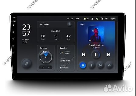 Магнитола Teyes X1 Toyota RAV 4 2005-2013