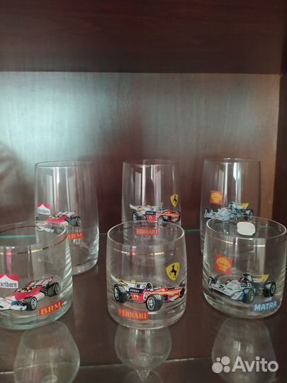 Стаканы с машинками чехословакия